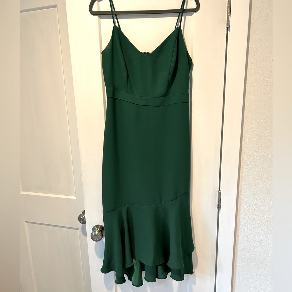 Green cocktail dress. Banana Republic. Size 4.